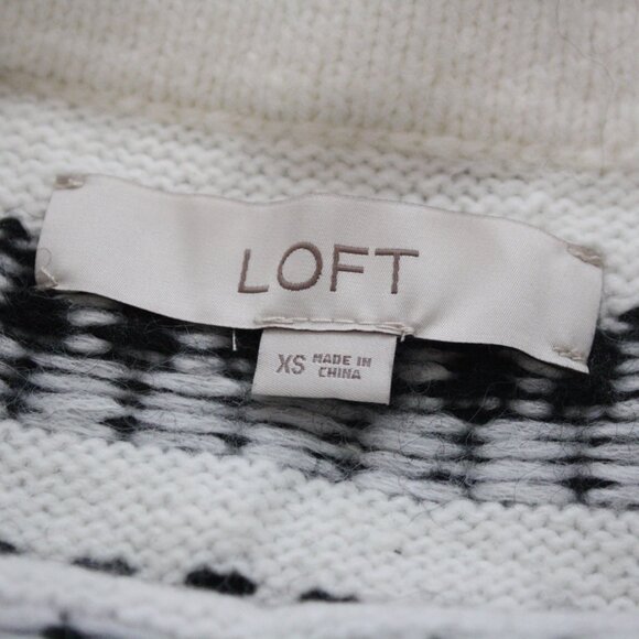 NWOT LOFT Fair Isle Jogger Sweater Skirt - Picture 3 of 4
